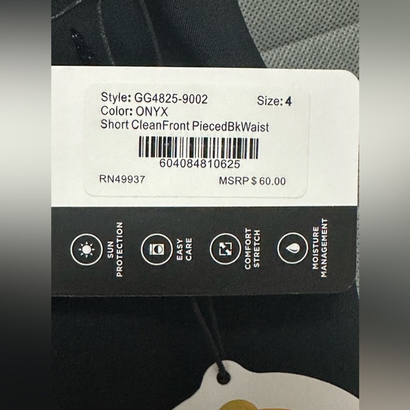 Tail White Label Women’s Black Golf Pull-On Shorts W/ Pockets Size 4 - Picture 8 of 12